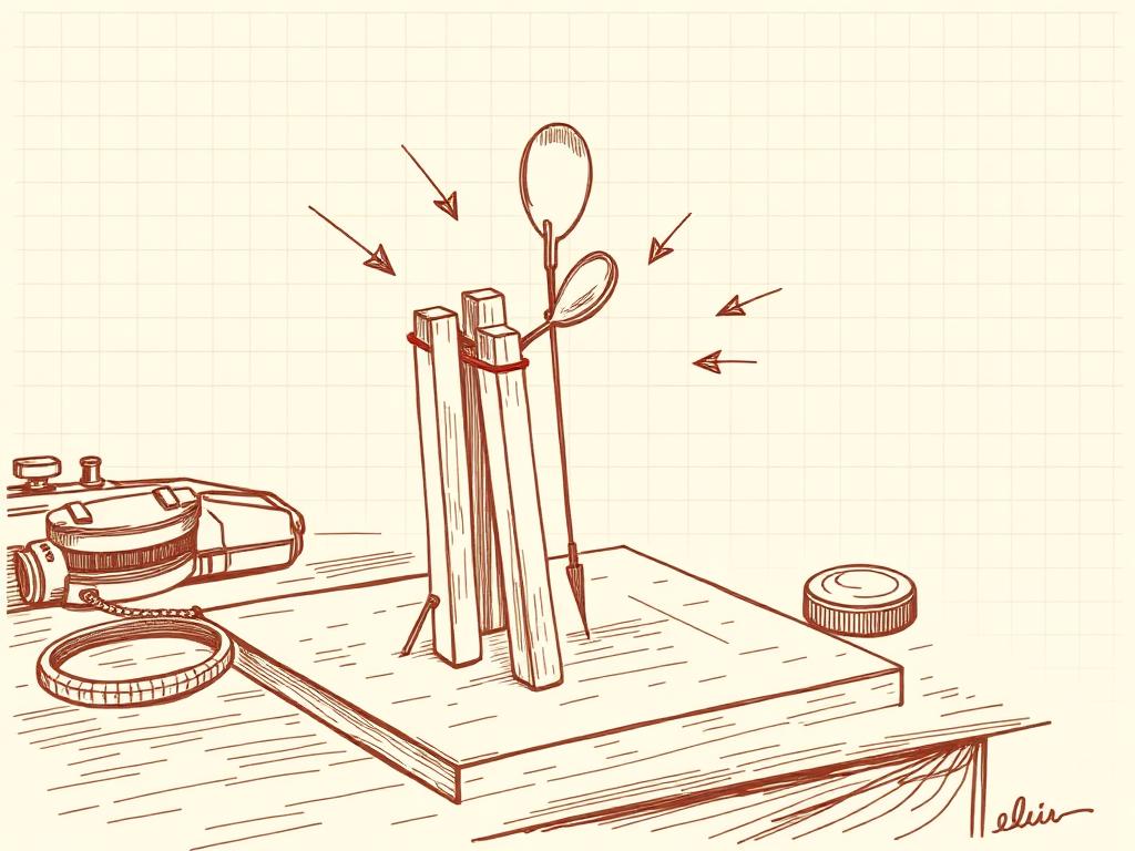 Illustration of The Spring-Stick Launcher
